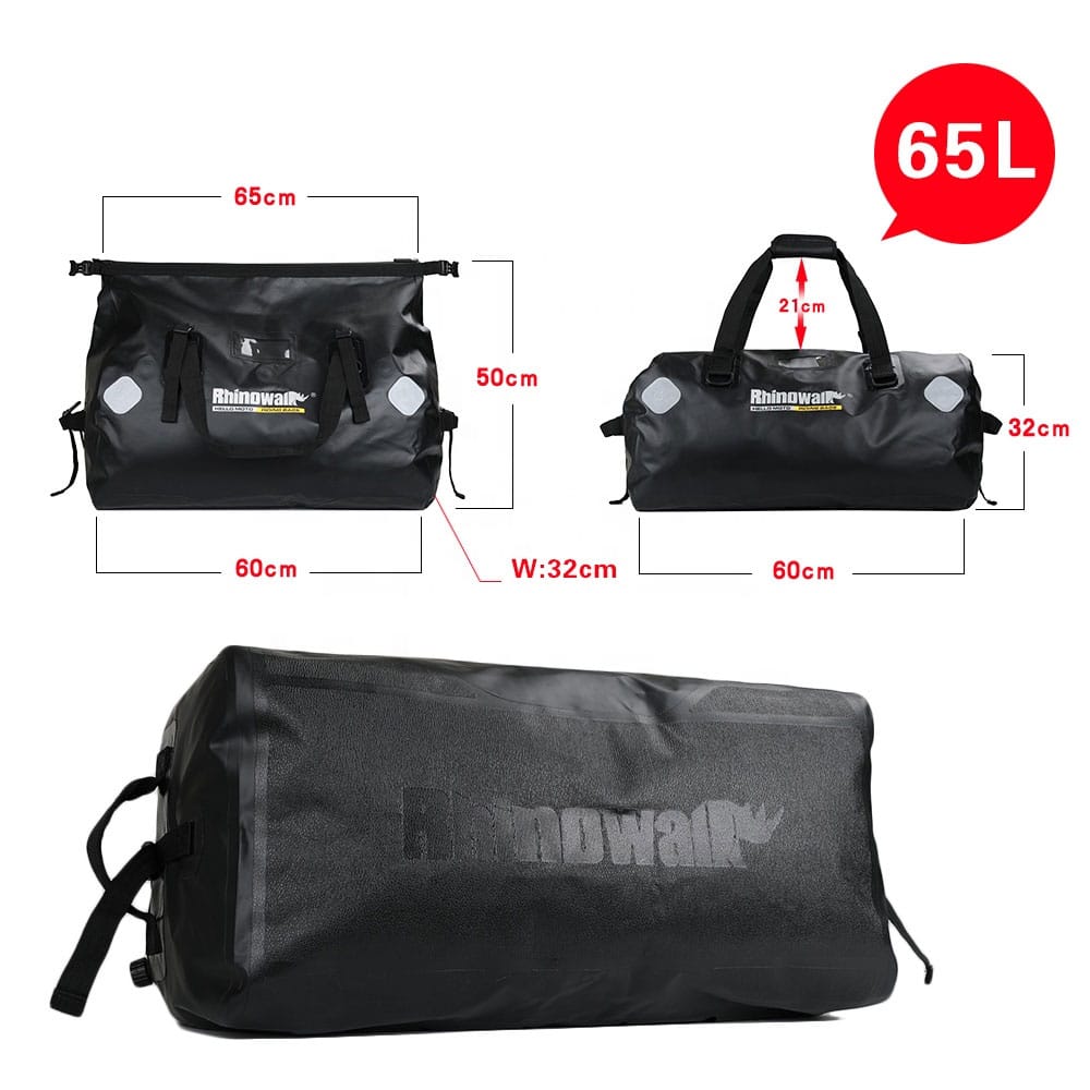 Rhinowalk 65 Litre Rulo Motosiklet Çantası - Görsel 3