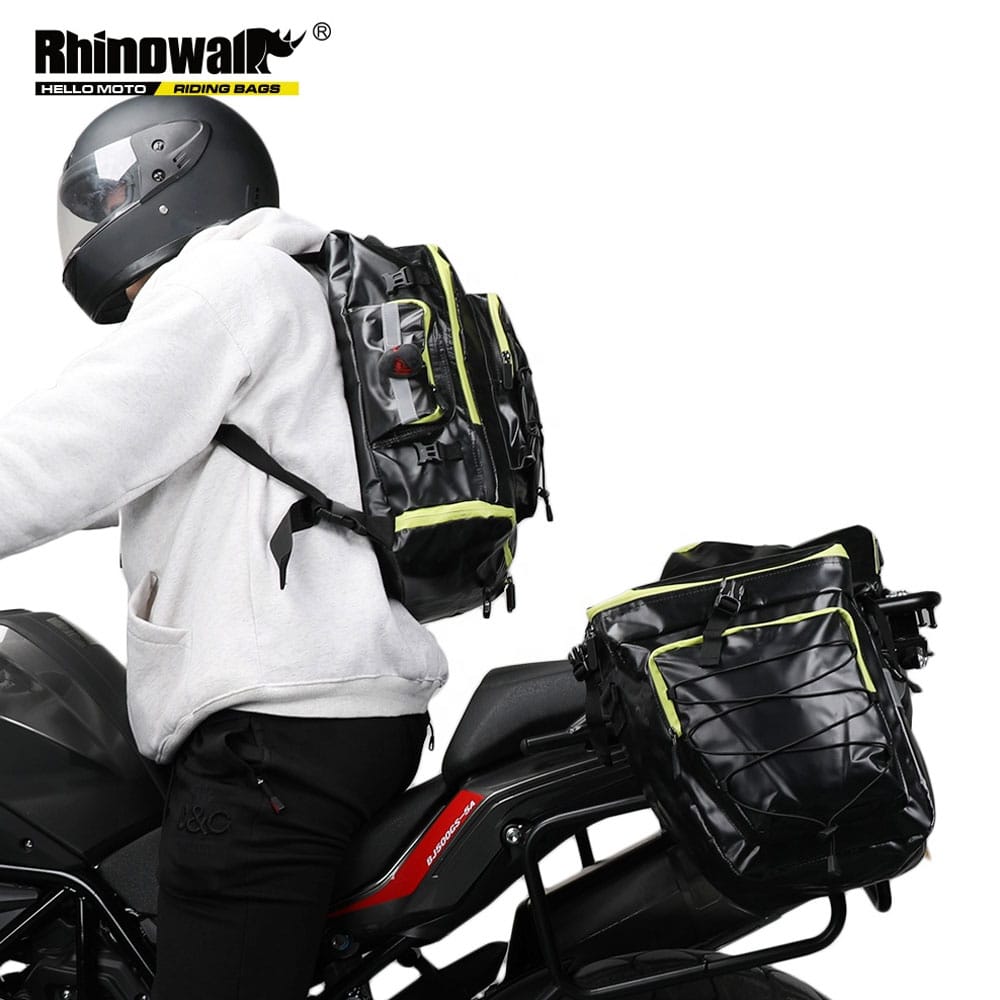 Rhinowalk 75 Litre Üçlü Motosiklet Çanta Seti - Görsel 3